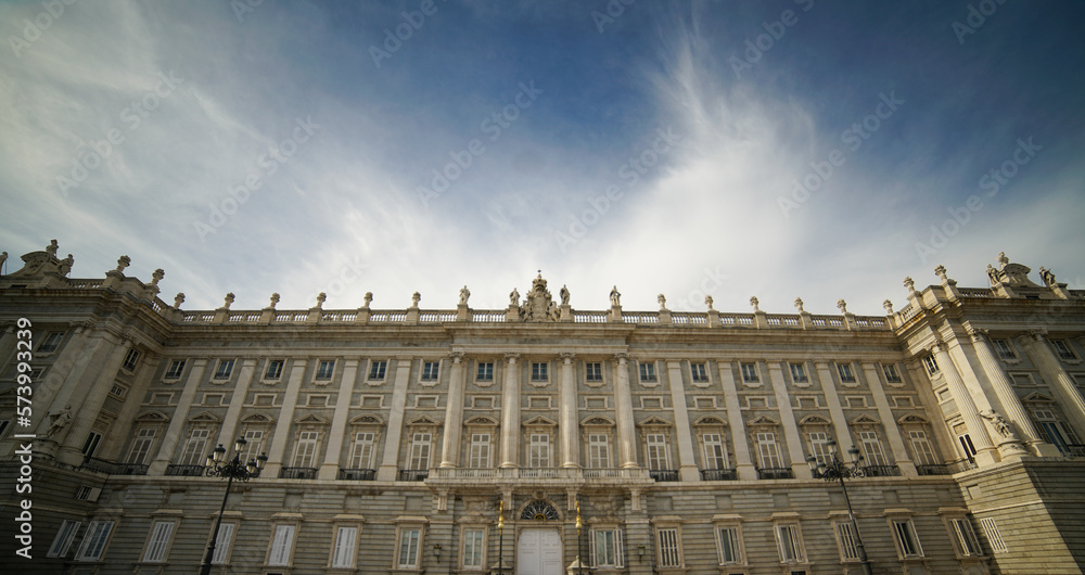 Outside the Royal Palace of Madrid