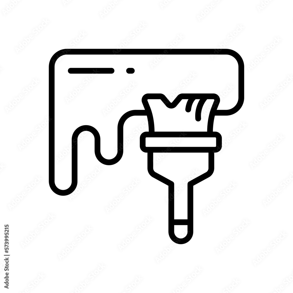 paintbrush icon for your website design, logo, app, UI. 