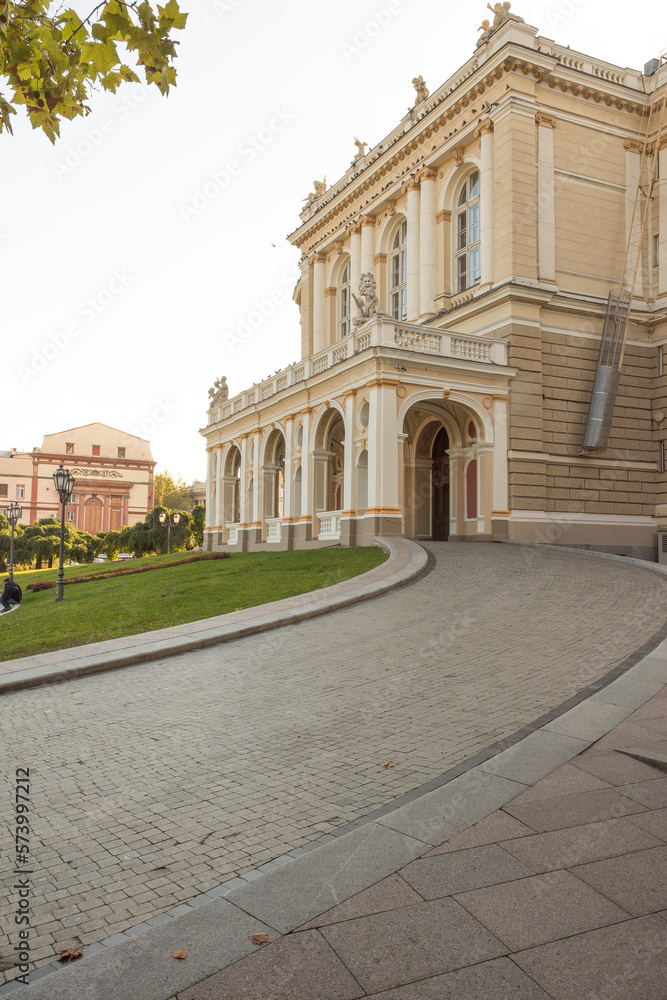 Side facade of the Odessa Opera House