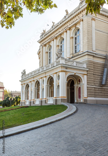 Side facade of the Odessa Opera House