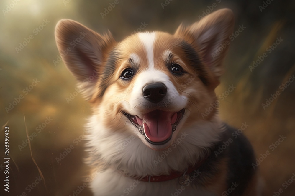 Cute Dog smiling into the camera Cute Dog smiling into the camera