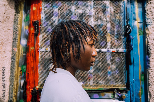 Portrait of a queer masculine black woman