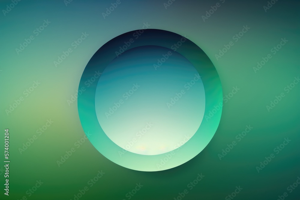 abstract minimalist wallpaper featuring a gradient of blue and green colors, with a circle - generative ai abstract minimalist wallpaper featuring a gradient of blue and green colors, with a circle - generative ai