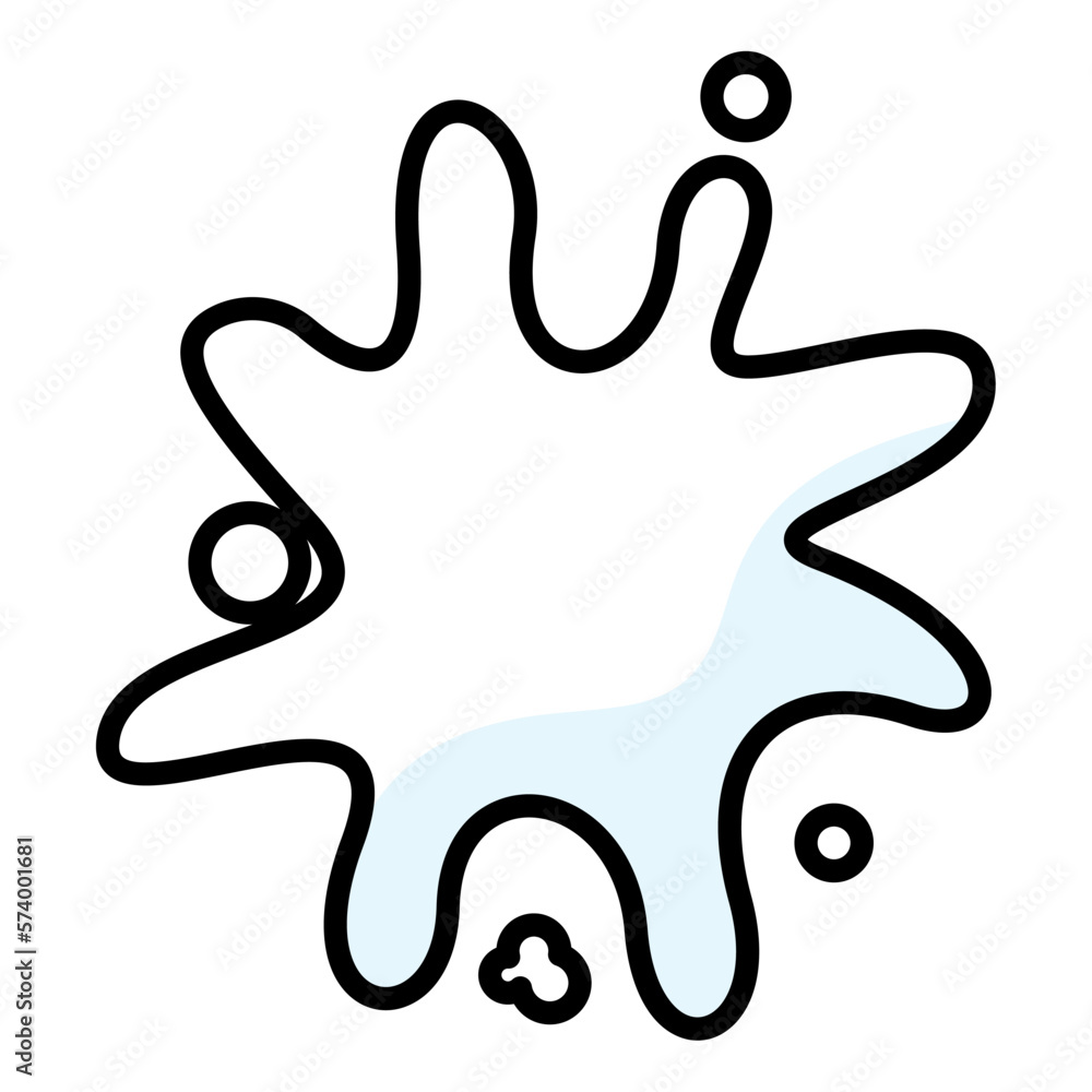 Fototapeta premium Isolated empty comic speech bubble Vector