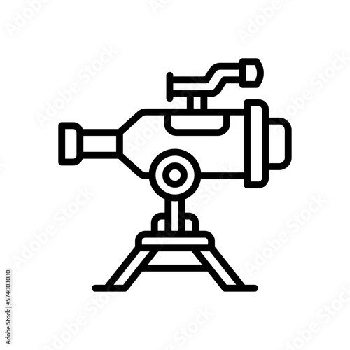telescope icon for your website  mobile  presentation  and logo design.