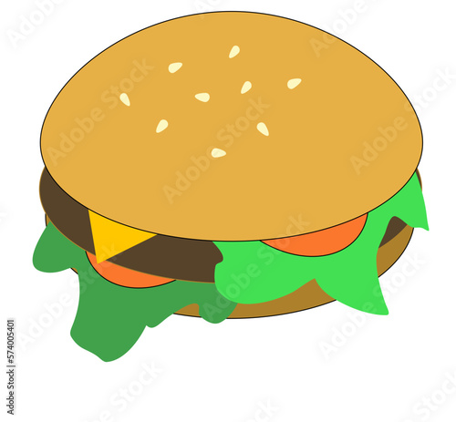burger and hamburger