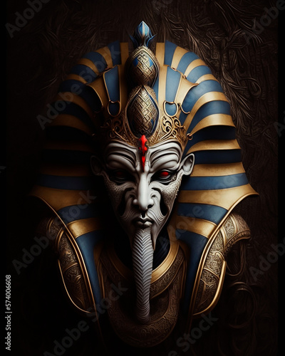 Egyptian Pharaoh King God Golden mask