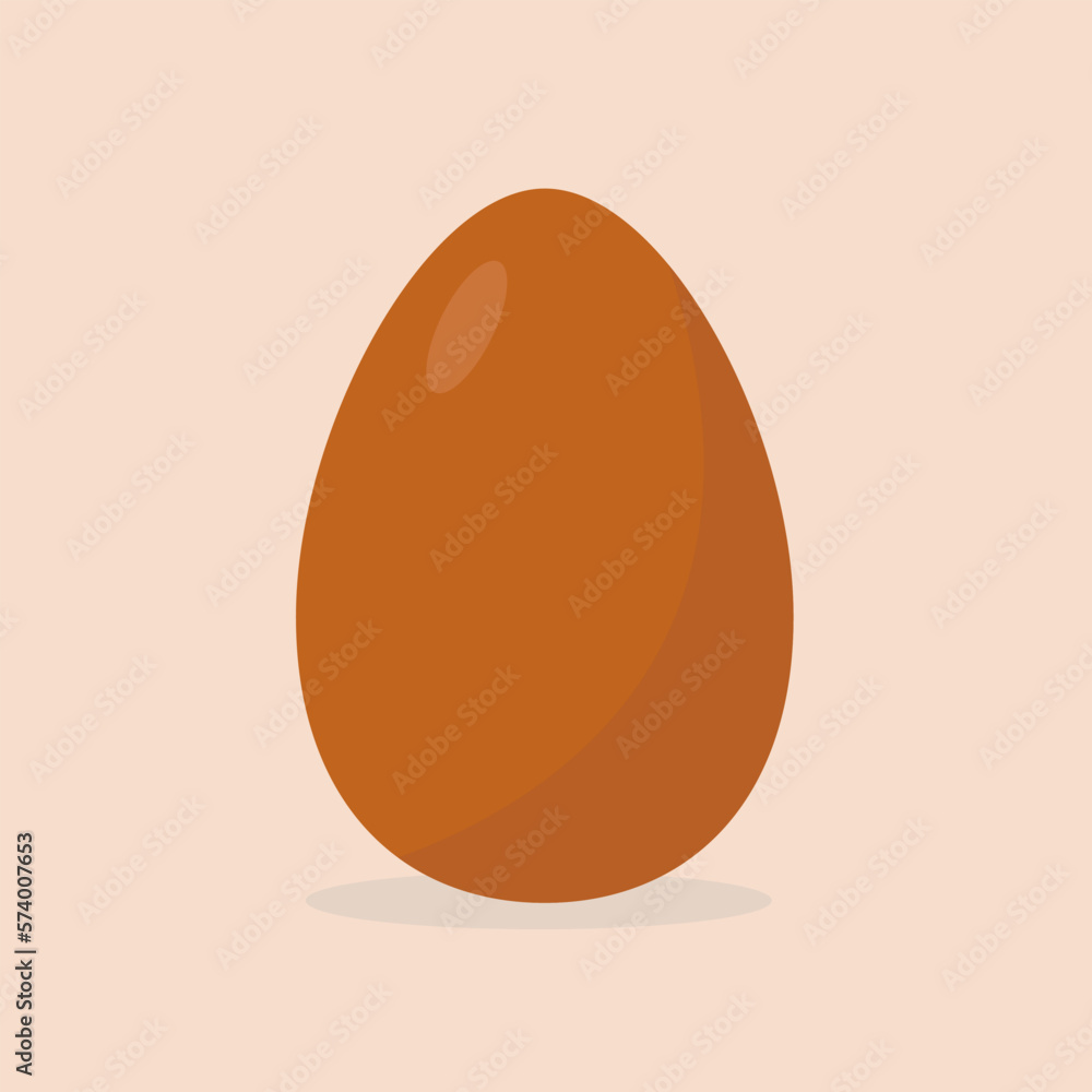 Chicken Egg flat icon. Organic food. Protein. Vector illustration Chicken Egg flat icon. Organic food. Protein. Vector illustration