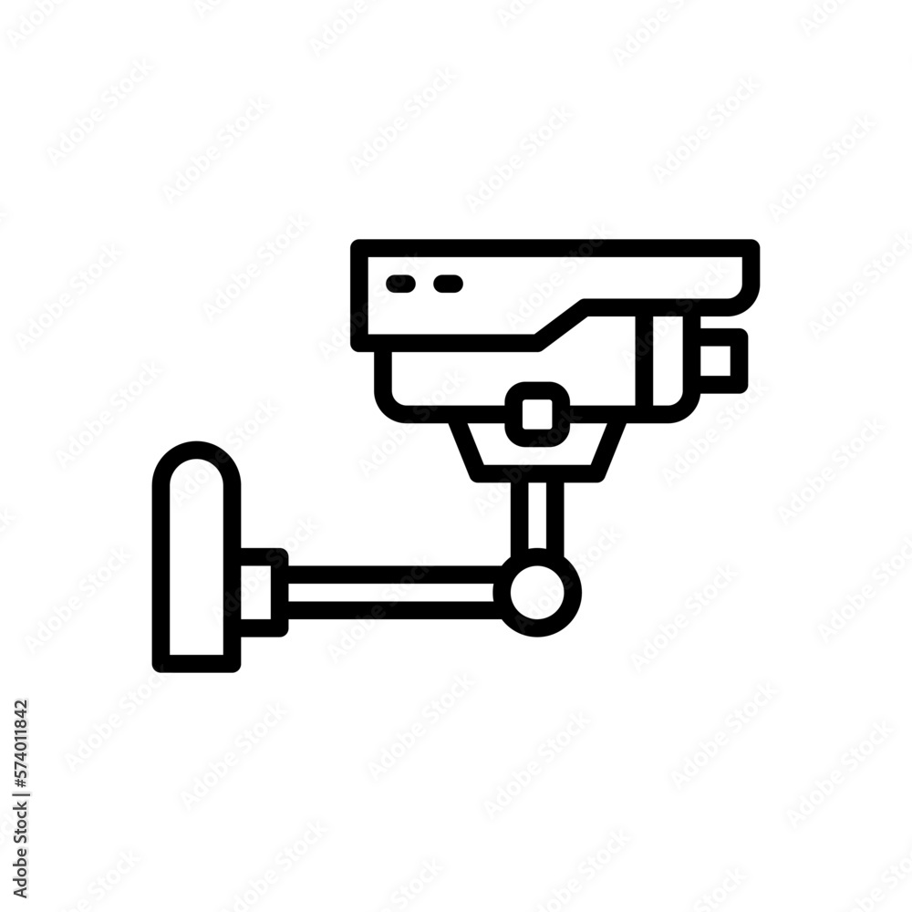 cctv icon with line style cctv icon with line style