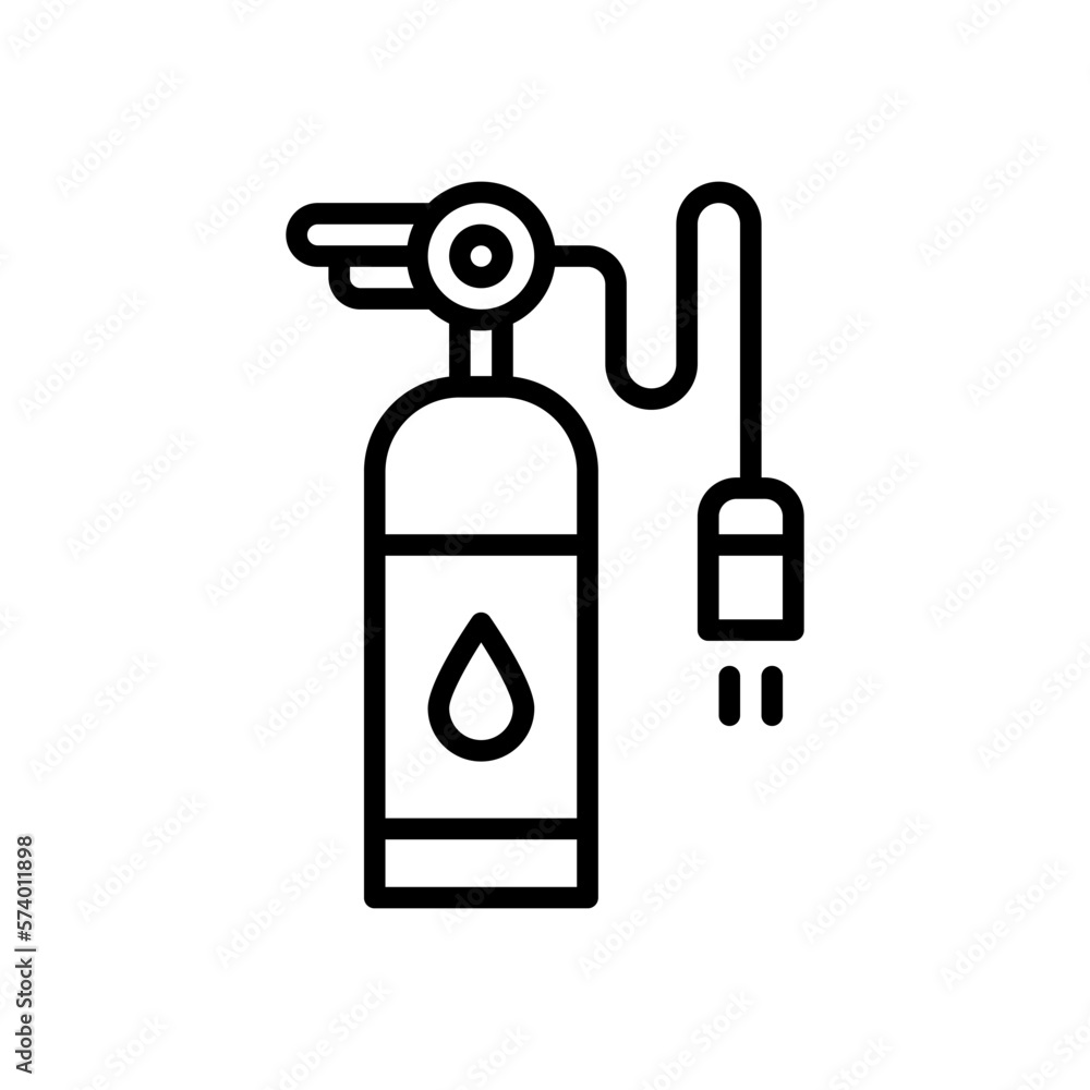 fire extinguishing icon with line style fire extinguishing icon with line style
