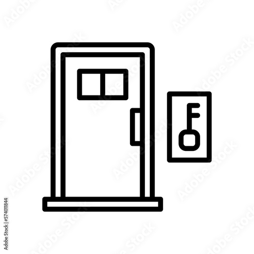 door icon with line style