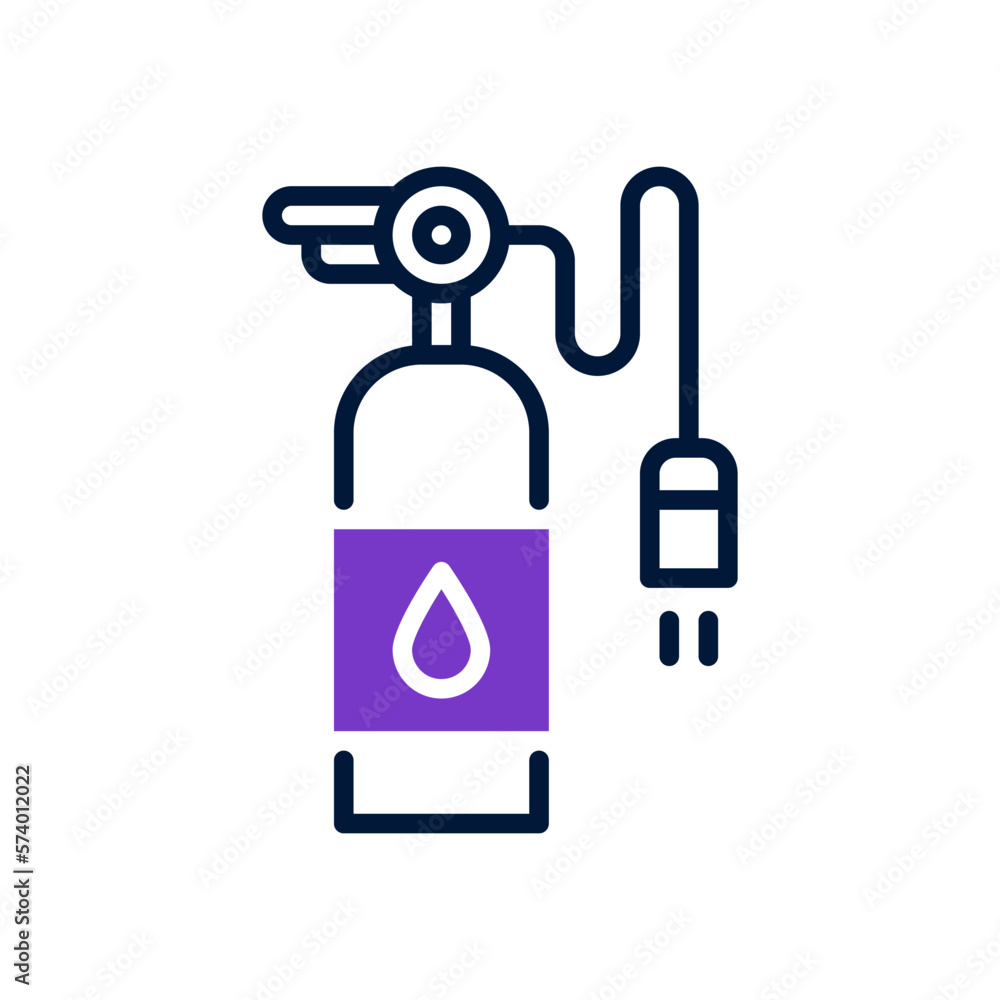 fire extinguishing icon with mix line and solid style fire extinguishing icon with mix line and solid style