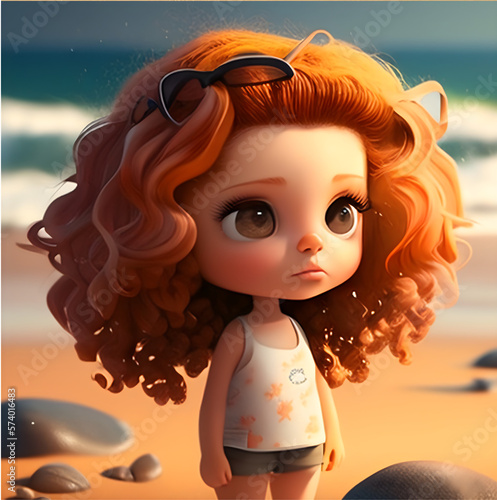 girl on the beach