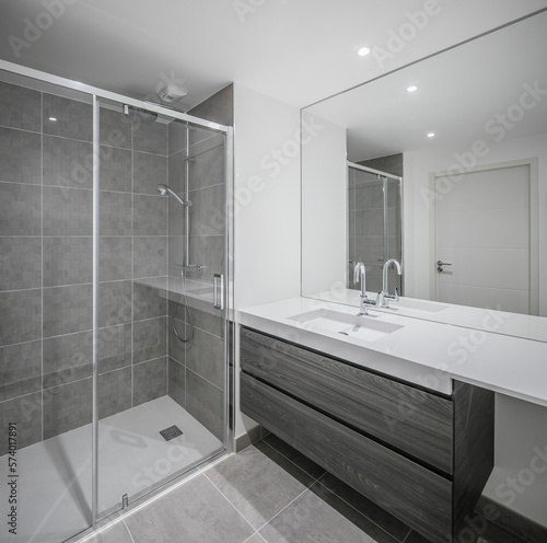 Mordern and luxury bathroom interior