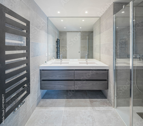 Mordern and luxury bathroom interior