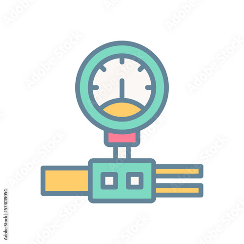 water meter icon for your website design, logo, app, UI. 