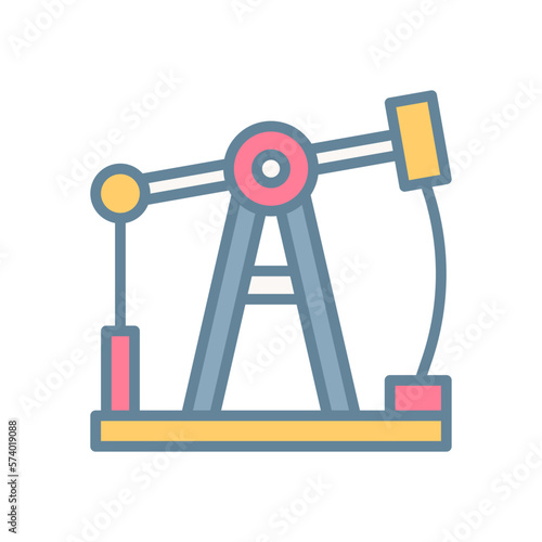 pump jack icon for your website design, logo, app, UI. 