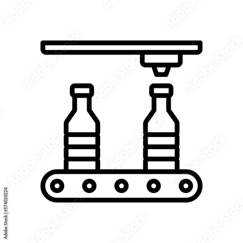 bottle machine icon for your website design, logo, app, UI. 