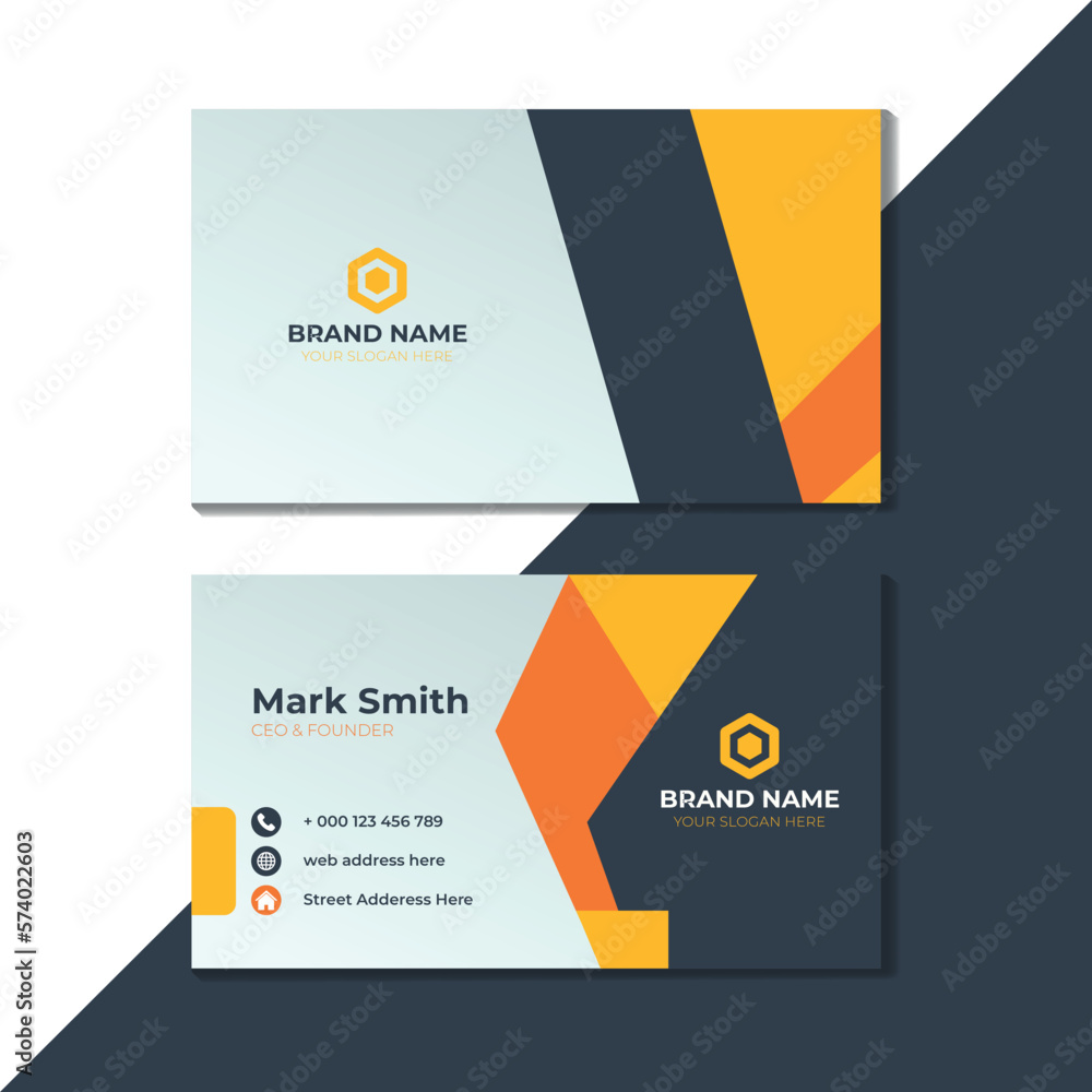 Modern and creative business card template Modern and creative business card template