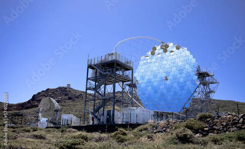 MAGIC Telescope in Canary Island, La Palma. photo