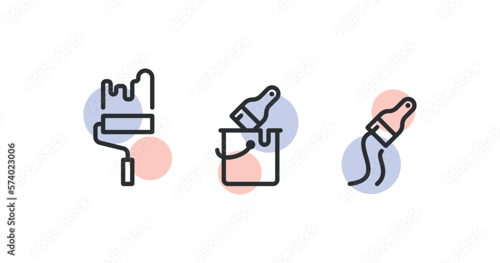 Paint brush icon. Paint tool vector desing.