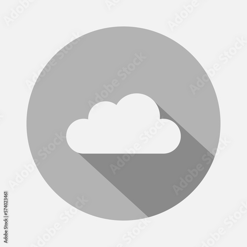 Color image of a cloud. Vector illustration
