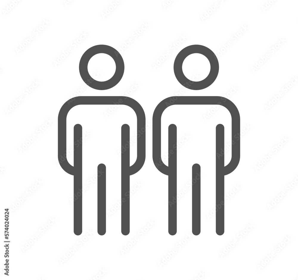 Business people and pictogram icon outline and linear vector. Business people and pictogram icon outline and linear vector.