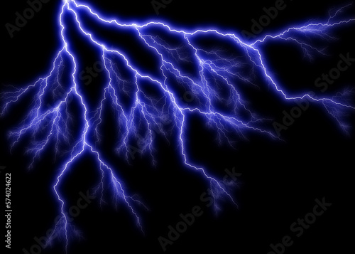 lightning in the dark from corner lighting effect from corner thunder lightning from one origin