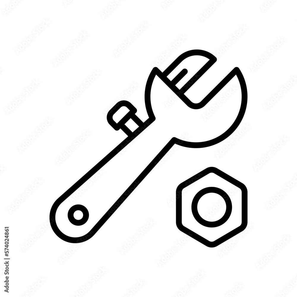 adjustable wrench icon for your website, mobile, presentation, and logo design. adjustable wrench icon for your website, mobile, presentation, and logo design.