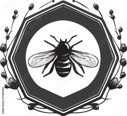A beautiful bees logo