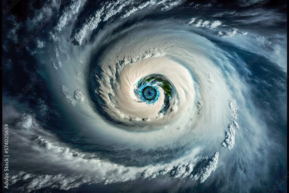 cyclone view from cosmos