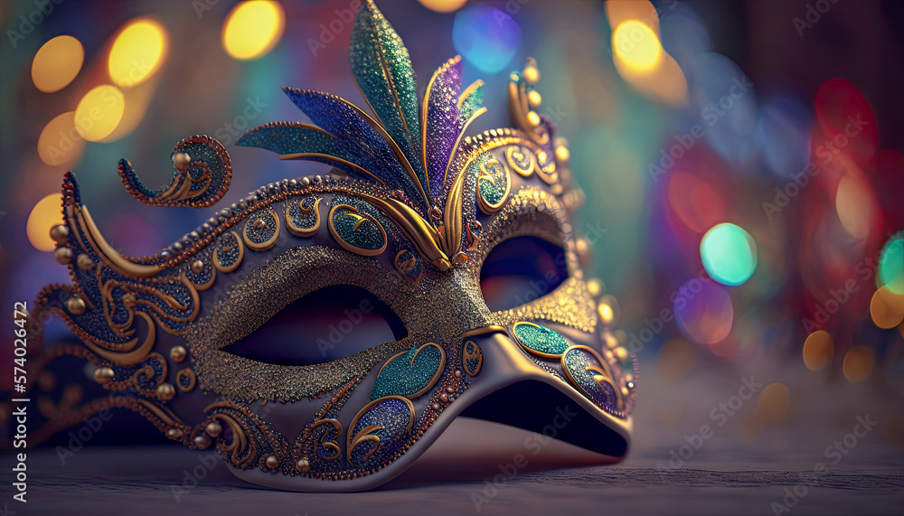 colorful carnival mask