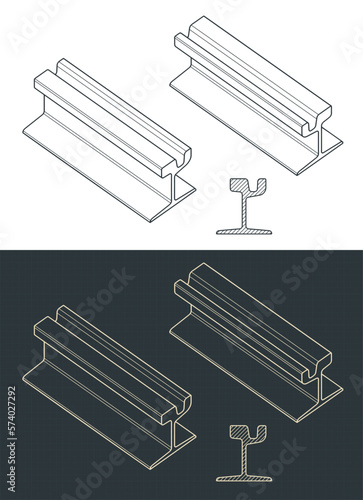 Railway for tram blueprints