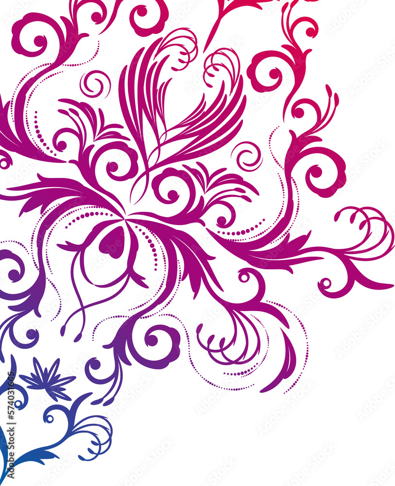 Abstract floral background with oriental flowers. Abstract floral background with oriental flowers.