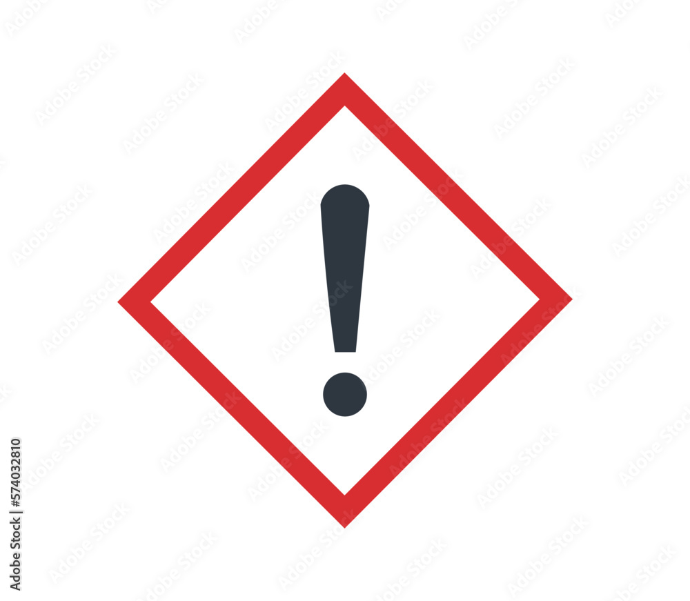 Exclamation mark pictogram. Exclamation mark pictogram.