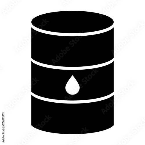 Oil barrel vector icon. Illustration of oil shortage.