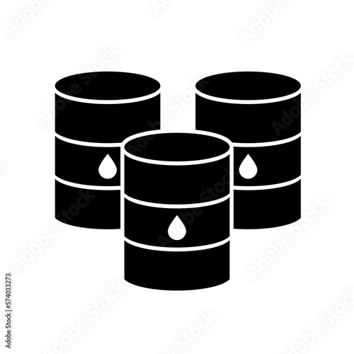 Oil barrel vector icon. Illustration of oil shortage.