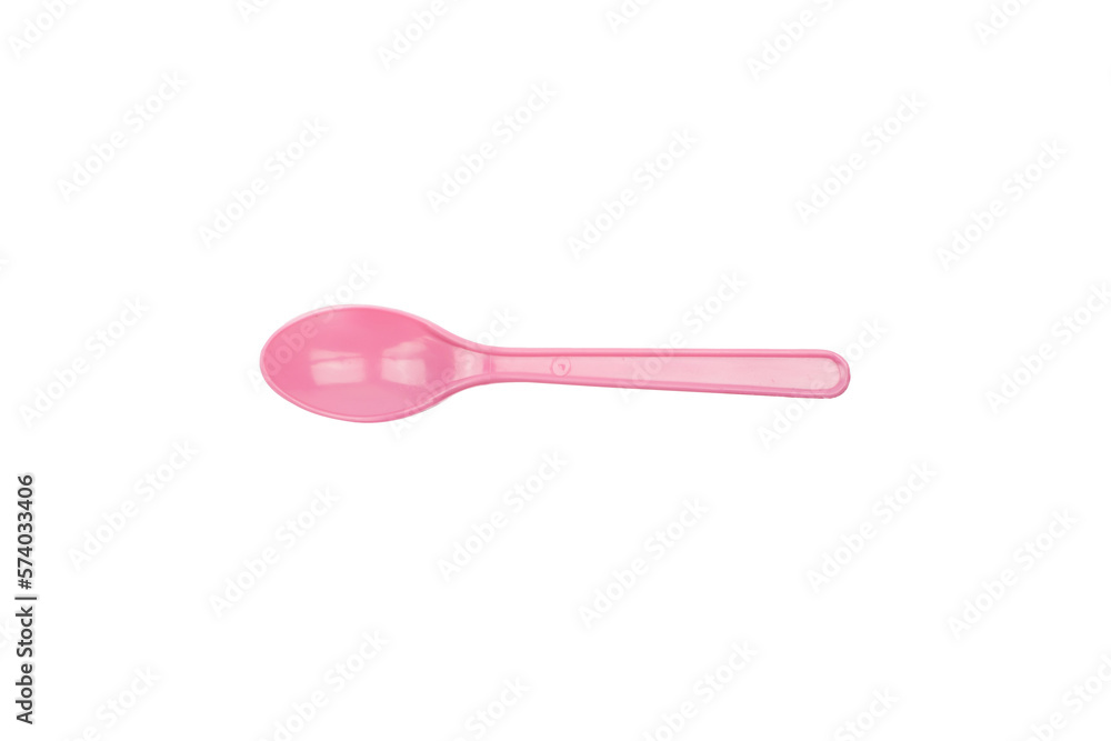 Pink plastic spoon Pink plastic spoon