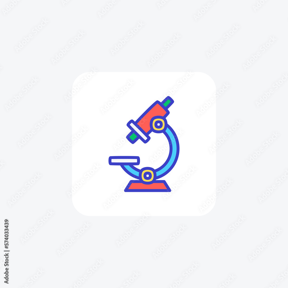 Microscope, Micro�fully editable vector fill icon Microscope, Micro�fully editable vector fill icon