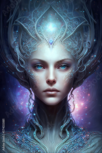 Regal Majesty: A Beautiful Alien Queen