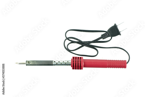 Red soldering iron
