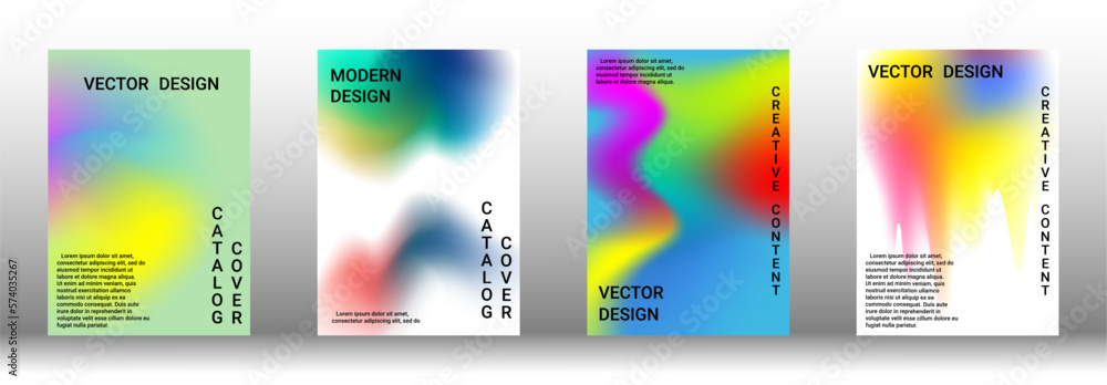 Artistic covers design. Creative fluid colors backgrounds. Set of abstract covers