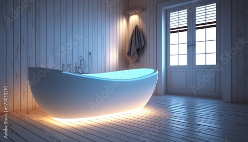 beautiful white bathroom clean  natural style