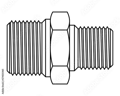 Hose pipes outline adapter