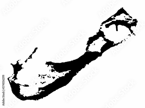 Bermuda map silhouette