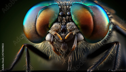 macro of a fly usig ai © Sarra