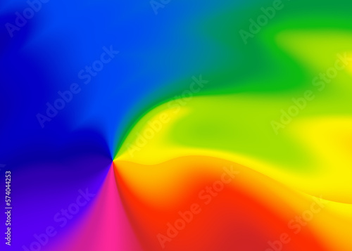 Rainbow abstract colorful background with waves