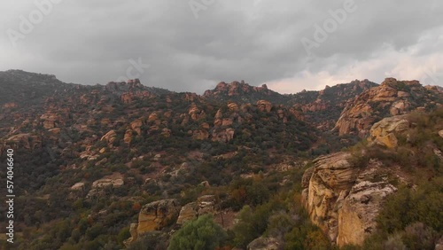 The rocks found in the Gökbel valley, located in the triangle of Milas and Yatağan in Muğla and Çine district in Aydın. The youngest are 15 million years old and the oldest are interesting rocks estim photo