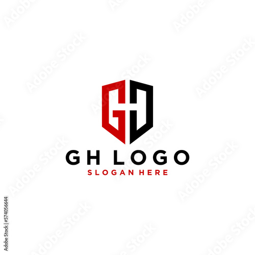 Letter HG Logo Design Vector