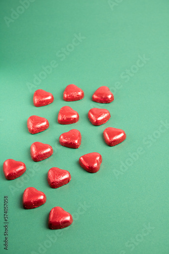 photo of many red hearts lying in the background